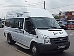 Бесплатный автобус Genser в пункт аренды автомобилей АрендаАвто-злт на Новорязанском шоссе